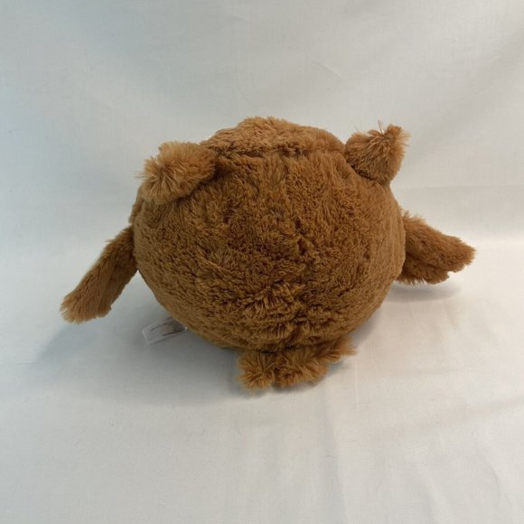 Animal Adventure Owl 9” Plush Stuffed Animal Toy Brown White Round 2013 - Picture 3 of 8